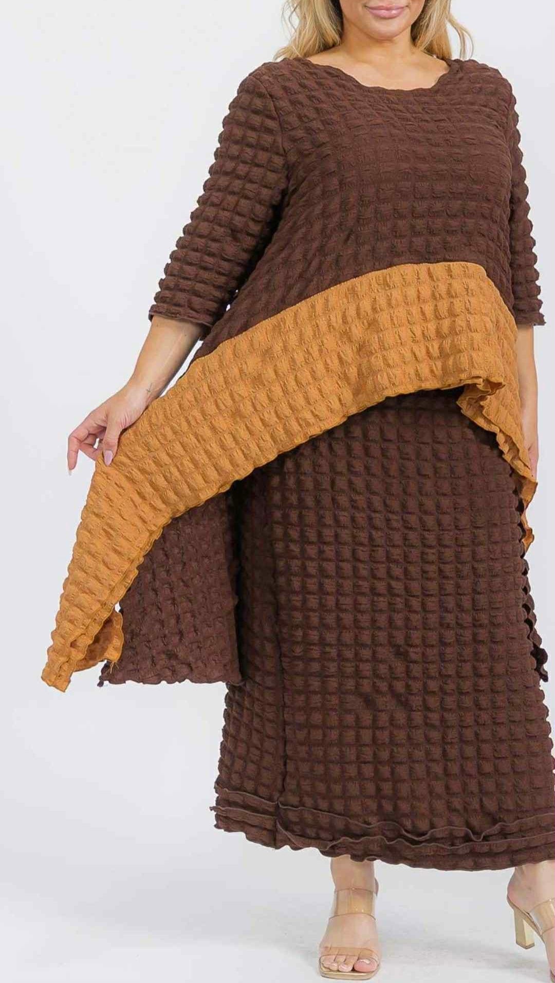 Popcorn Style Skirt Set