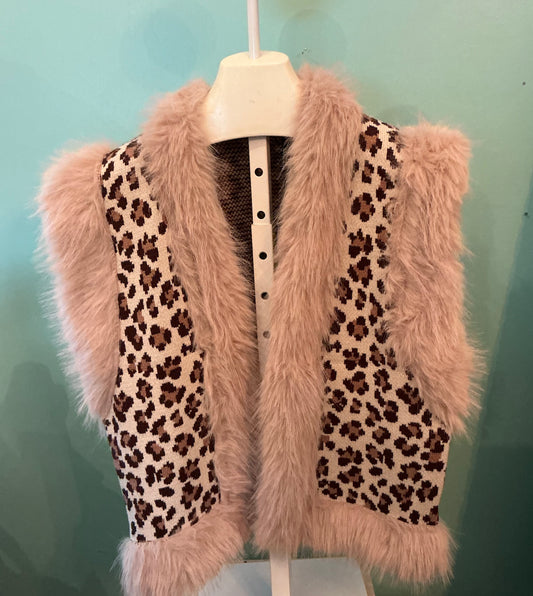Faux fur vest