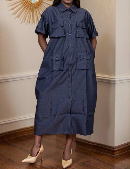 Denim Button Down Dress